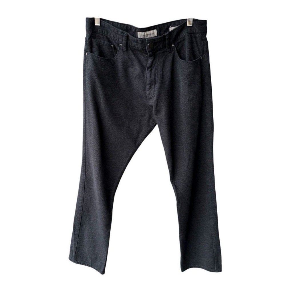 Calvin Klein Jeans Pants Straight Leg Dark Charcoal Gray Cotton